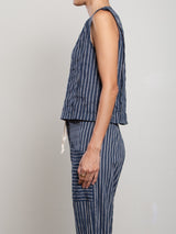 Jillian Top in Heritage Dobby - Ink