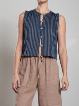 Jillian Top in Heritage Dobby - Ink