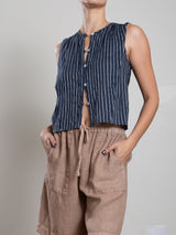 Jillian Top in Heritage Dobby - Ink