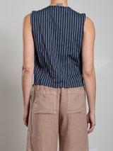 Jillian Top in Heritage Dobby - Ink