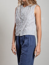 Jillian Top in Heritage Dobby - Ivory