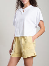 Iris Tee in Supima Slub - White