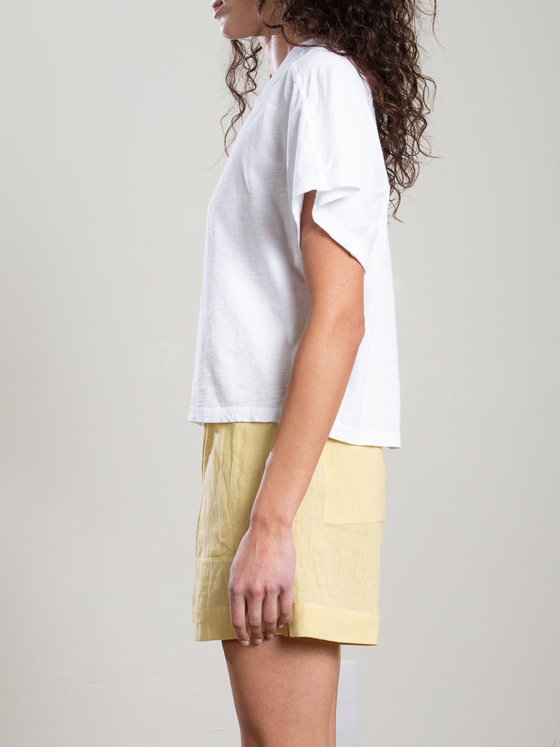 Iris Tee in Supima Slub - White