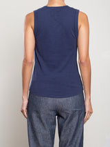 Kiera Tank in Supima Slub - Blueberry