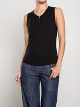 Kiera Tank in Supima Slub - Black