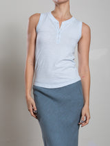 Kiera Tank in Supima Slub - Sky