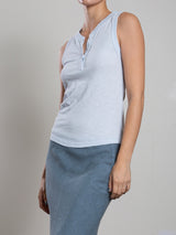 Kiera Tank in Supima Slub - Sky