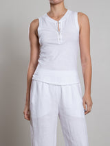 Kiera Tank in Supima Slub - White