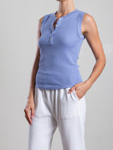 Kiera Henley Tank in Thermal - Cornflower