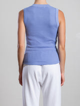 Kiera Henley Tank in Thermal - Cornflower