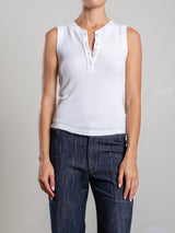 Kiera Henley Tank in Thermal - White