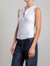 Kiera Henley Tank in Thermal - White