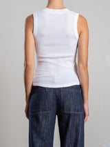 Kiera Henley Tank in Thermal - White