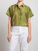 Zoey Shirt in Gossamer - Lime