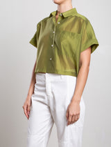 Zoey Shirt in Gossamer - Lime