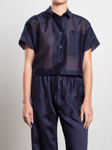 Zoey Shirt in Gossamer - Navy