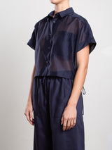 Zoey Shirt in Gossamer - Navy