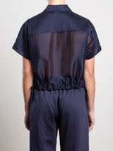 Zoey Shirt in Gossamer - Navy