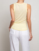 Sol Tank in Tissue Jersey - Zest
