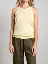 Sol Tank in Tissue Jersey - Zest