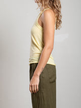 Sol Tank in Tissue Jersey - Zest