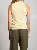 Sol Tank in Tissue Jersey - Zest