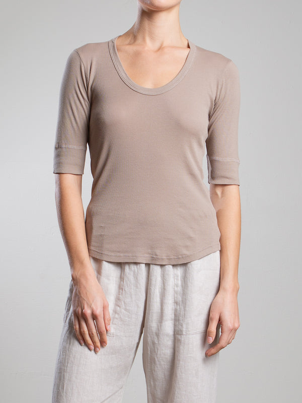 Thea Tee in Lightweight Rib - Foundation