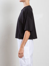 Miles Tee in Tissue Jersey - Black