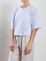 Miles Tee in Tissue Jersey - Sky