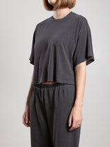 Miles Tee in Tissue Jersey - Vintage Black