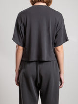 Miles Tee in Tissue Jersey - Vintage Black