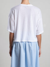 Miles Tee in Tissue Jersey - White