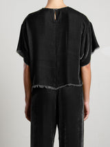 Miles Tee in Velvet - Black
