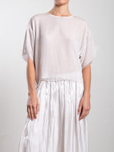 Miles Tee in Velvet - Milk