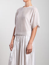 Miles Tee in Velvet - Milk