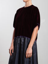 Miles Tee in Velvet - Oxblood