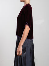 Miles Tee in Velvet - Oxblood