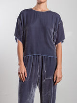 Miles Tee in Velvet - Pewter
