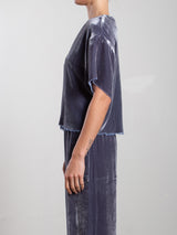 Miles Tee in Velvet - Pewter