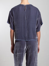 Miles Tee in Velvet - Pewter