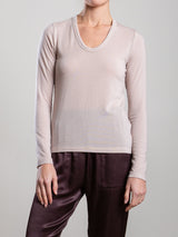 Rina Tee in Cashmere Jersey - Nude