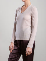 Rina Tee in Cashmere Jersey - Nude