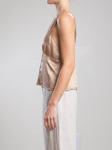 Lily Tank in Vintage Satin - Buff