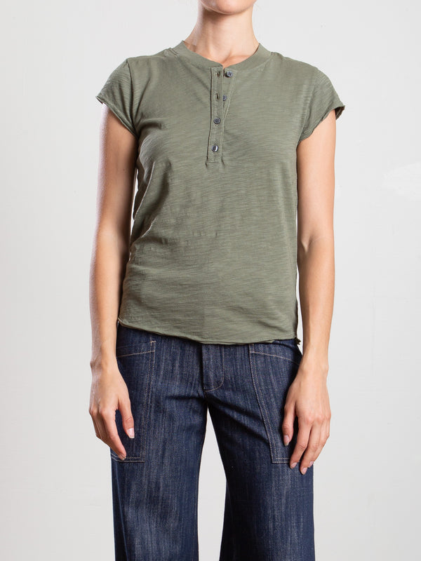 Sal Henley in Supima Slub - Artichoke