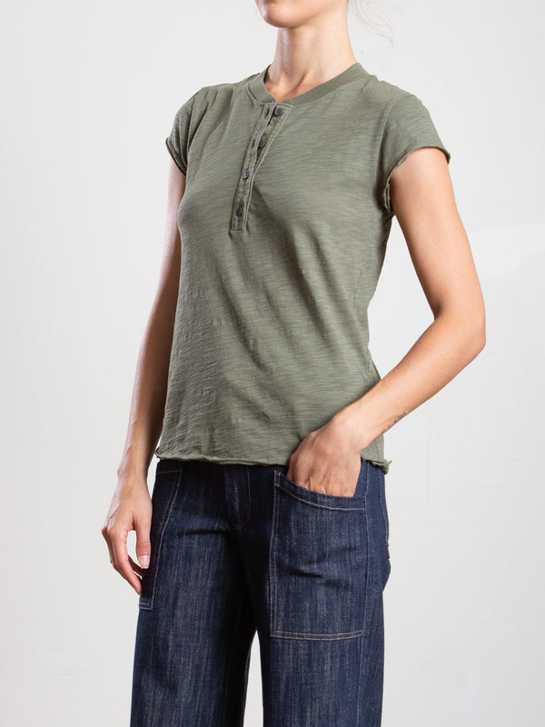 Sal Henley in Supima Slub - Artichoke