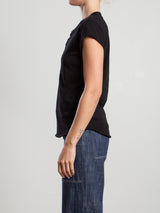 Sal Henley in Supima Slub - Black