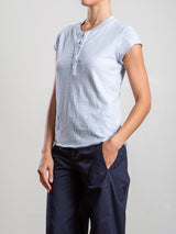 Sal Henley in Supima Slub - Sky