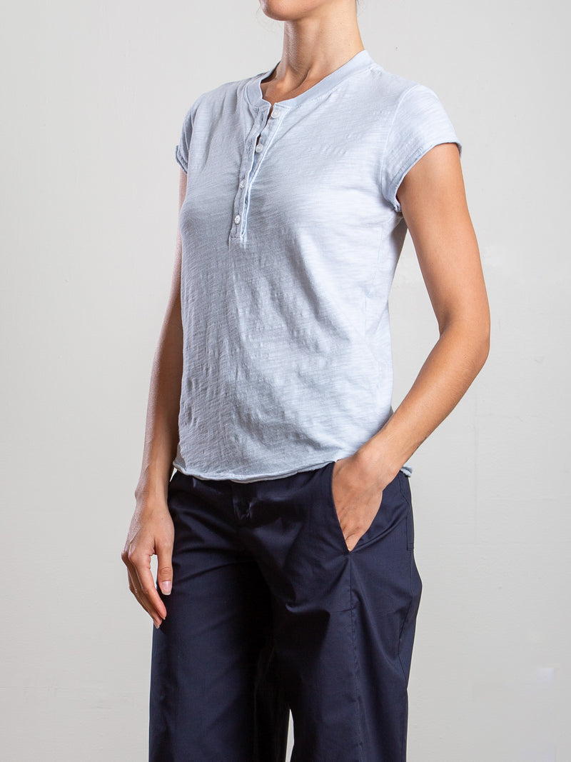 Sal Henley in Supima Slub - Sky
