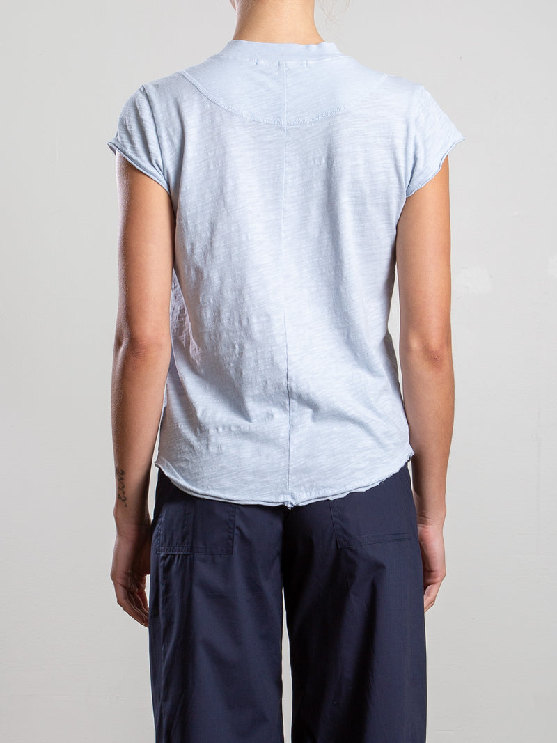 Sal Henley in Supima Slub - Sky