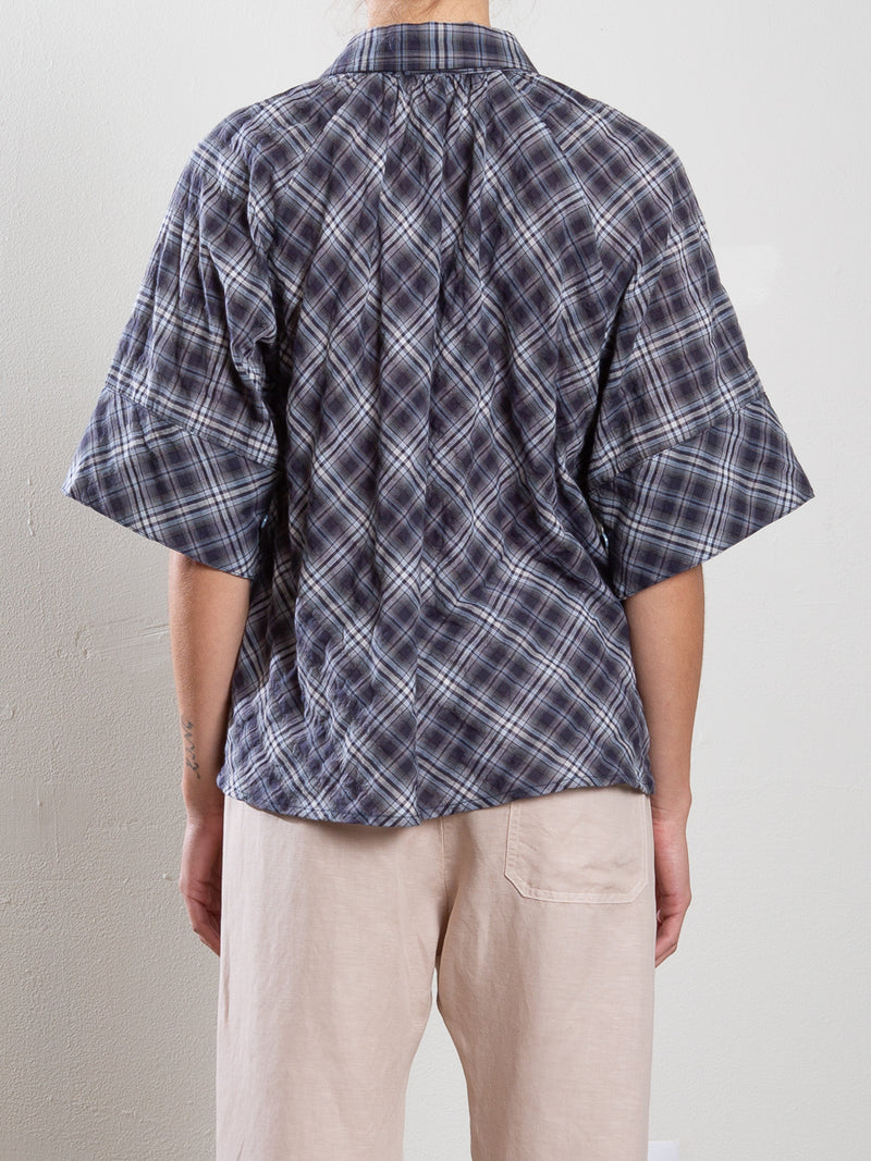 Etta Shirt in Whisper Plaid - Night
